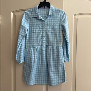 Vineyard Vines Long Sleeve Gingham Shirt Dress Size 8